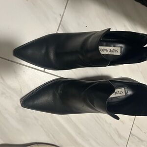 Steve Madden Black Ankle Booties